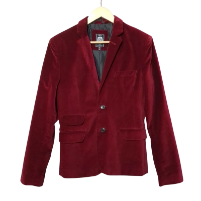RDX Mens  Size XS Red Velvet Blazer