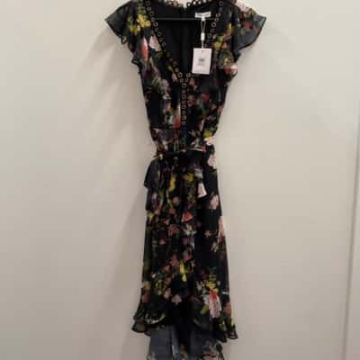 Wayne Cooper Womens  Size 12 Floral Dress Black  / Floral 