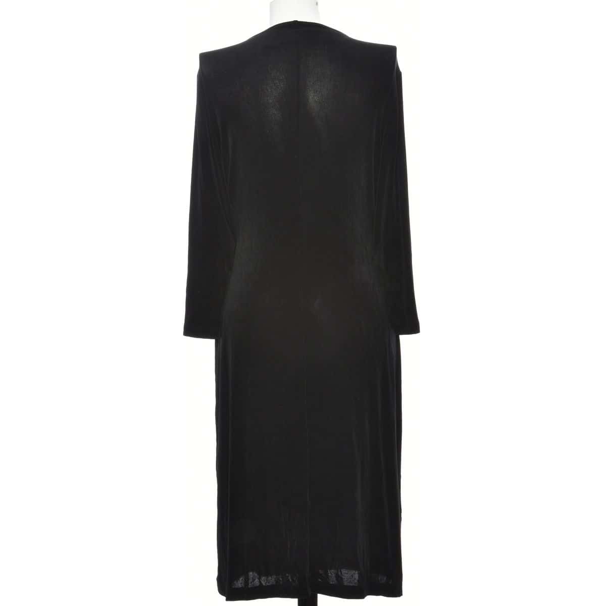 Chico's Women's Size 6 Long Sleeve Midi Wrap Dress Black