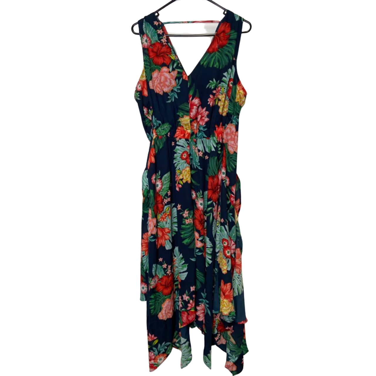 Katies Womens Size 12 Maxi / Sleeveless Dress Floral / Multicoloured
