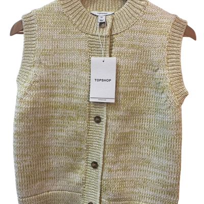Topshop Womens Vest Size XS Green 