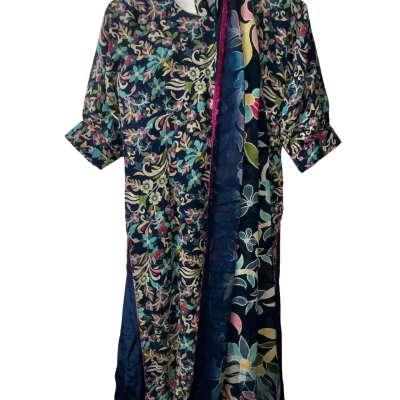  Womens Blue Set One Size Blue / Floral / Green / Turquoise / Yellow 