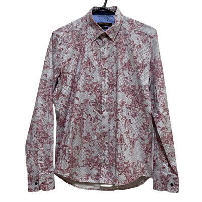 Zen And Zen Mens  Size M Paisley Grey / Red 