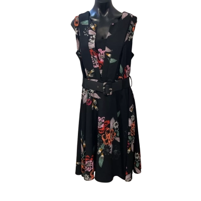 City Chic Womens  Size XS Floral Dress Black  / Floral 
