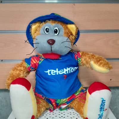 Fat Cat Telethon Plush Beach Limited Edition