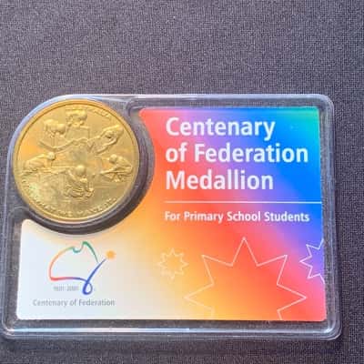 2001 Centenary of Federation Medallion for Primary School Students