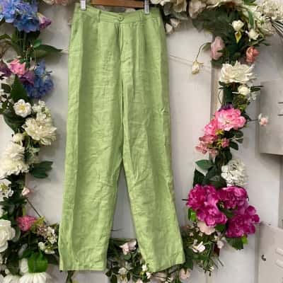 Gorman Womens  Size 8 Wide Leg Pants Green 