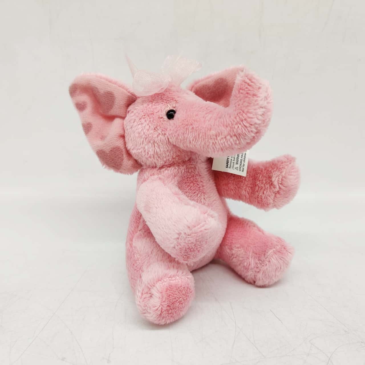 BNWT Super Sweet Pink Elephant Russ Plush Keychain Keyring -SE1627570