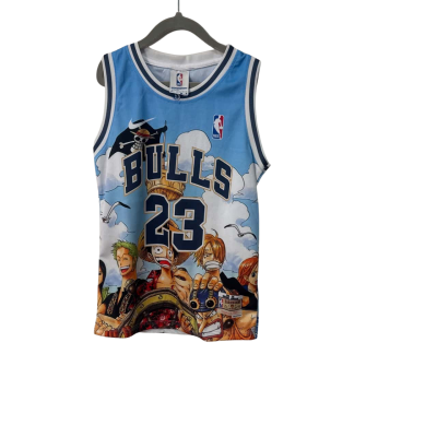 NBA Youth one piece anime Kids  Size 8 Sport Top Blue 