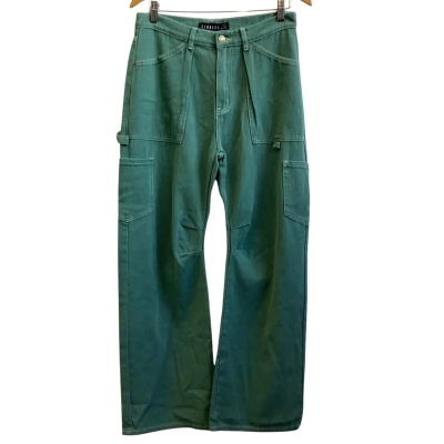 Brand New Lioness Womens  Size M Baggy Fit Low Rise Jeans Forest Green 