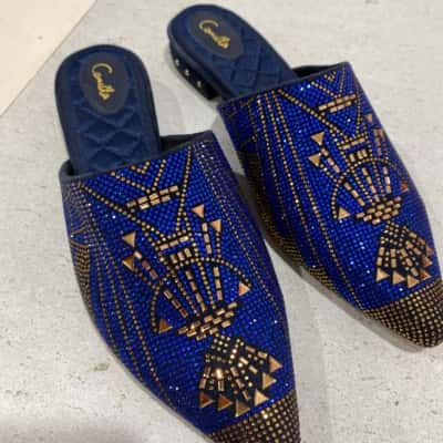 Camilla Womens Blue / Gold shoes