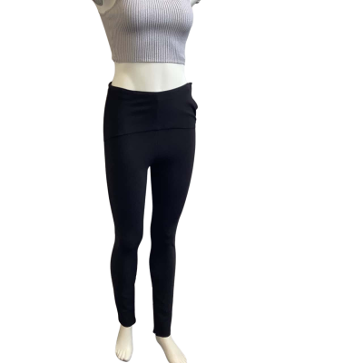 Scanlan Theodore Womens  AUS Size 6 Layered Skinny Fit Pants Black 