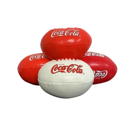 4x Coca-Cola Collectable Soft Toy Footballs 