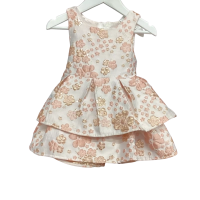 Ollies Place Kids  Size 1 Dress Gold / Pink  