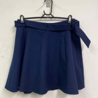 Princess Highway Womens  Size 14 A-Line Skirt Navy Blue 