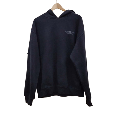 White Fox Unisex Size L Hoodie Black (5)