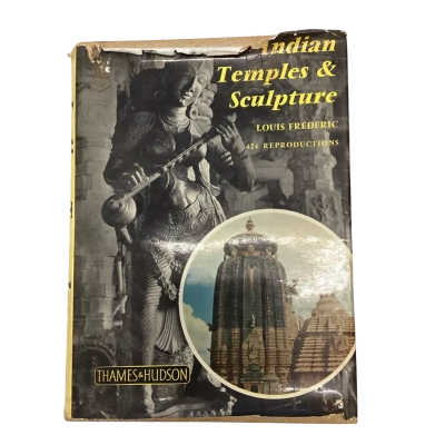 Vintage 1959 Indian Temples & Sculpture by Louis Frèdèric Thames & Hudson Hardcover