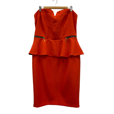 City Chic Women's Corset Dress Size XS Red 