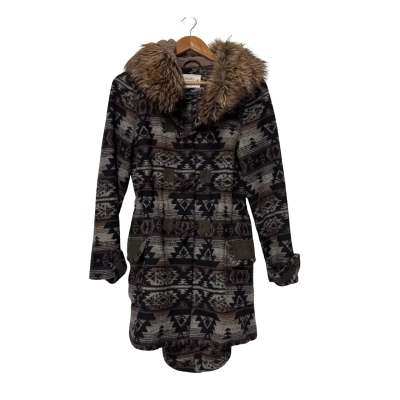 Blonde + Blonde 1973 Hooded Size 8 Duffle Coat Brown 