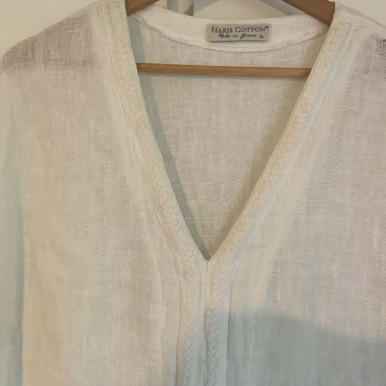 Tunique Haris Cotton Noire Taille L - Légère Et Belle, Occasion Très Bon état - Idéale Pour L'été !