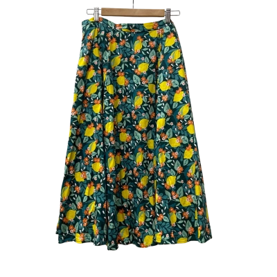  Collectif London- Klara Lemon Bloom Skirt Size UK 14, EU 40, US 10