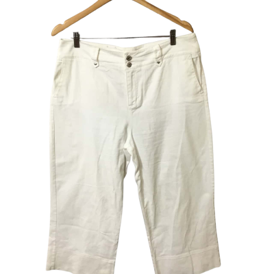 Women’s Size 14 White Review Wide Leg Jeans
