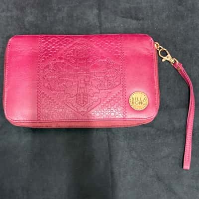 Billabong Women's Wallet with Embossed Pattern Plum