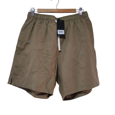 ZANEROBE Men's Linen Zephyr Short-Dk - Size 34 - Brown/Caramel