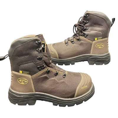 Oliver Mens Size 10.5 Steelcap Boots  Brown 