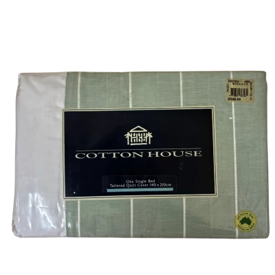 Cotton House Bed Quilt Cover for Single 