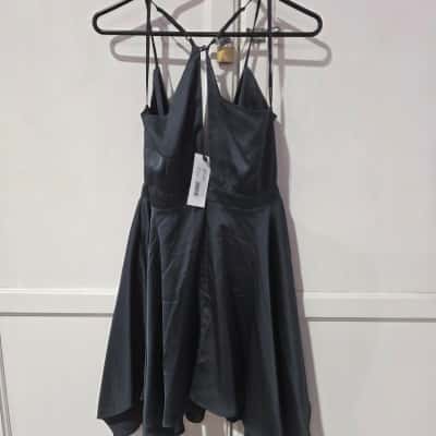 Sheike Womens  Size 10 Mini Dress Silver 