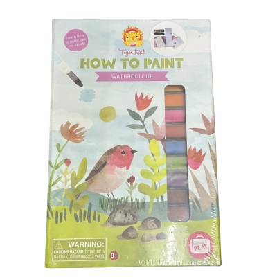 New With Tags TIGER TRIBE - How To Paint- Watercolour Set RRP: $40.00 AUD