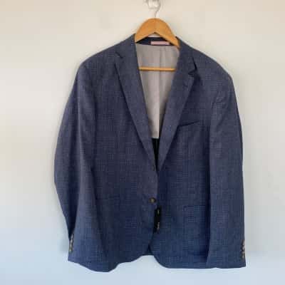 Gibson Grey Blue Pure Wool  Electron Jacket Blazer Size XXL/112