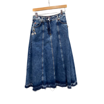 MAX&Co. Womens  Size 6 Denim Skirt Blue 