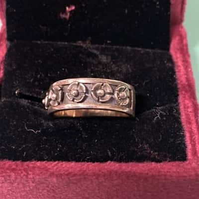  Sterling silver boho style ring 
