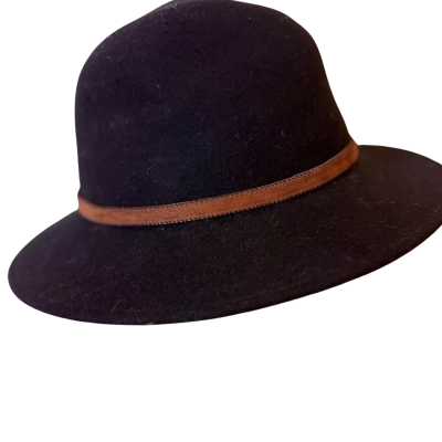  Womens  Size M Hat Black  
