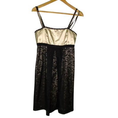 Bang Womens  Size 10 Cocktail Dress Black  / Champagne 