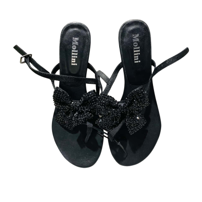 Mollini Womens  Size 38 Black Studded Sandals 