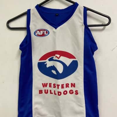 AFL Kids  Size M Sport Top Blue / White 