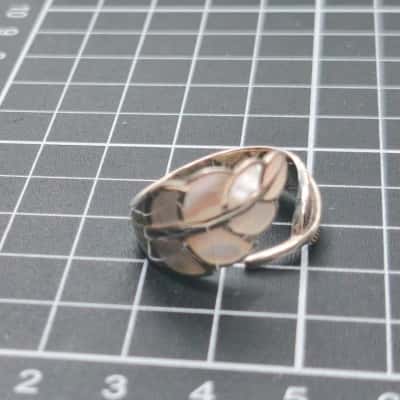 Womens Jewellery Mother Of Pearl Silver Ring 925  
