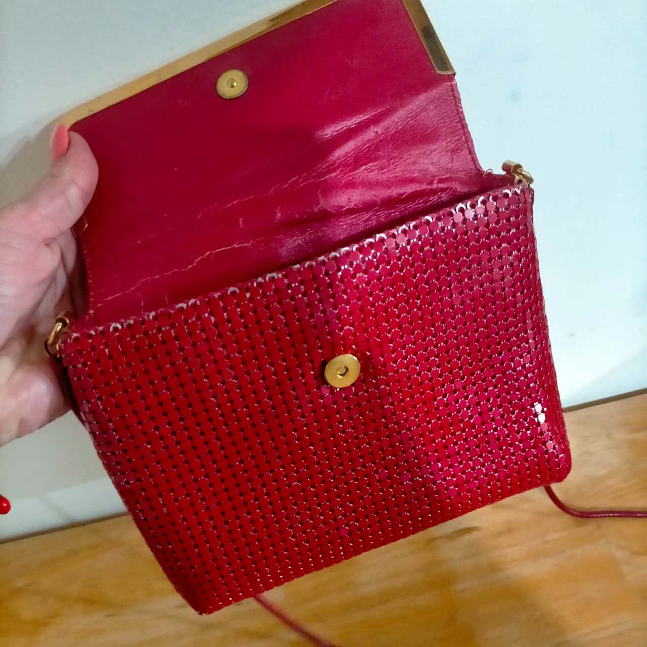 Vintage 1960s Gold Mesh Bag