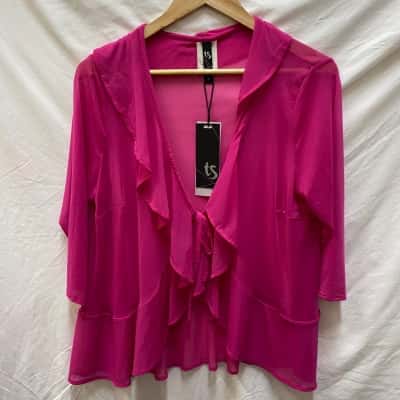 Taking Shape Womens  Size 12 Cardigan Pink  