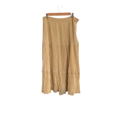 Tigerlily Womens  Size 12 Midi Skirt Brown 