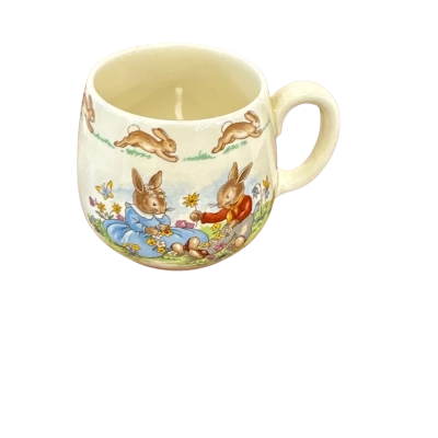 Vintage Bunnykins Royal Doulton Mug Porcelain Child's Cup