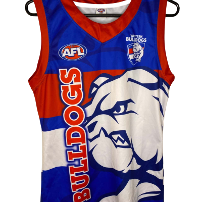 AFL Mens Western Bulldogs Jersey Size 14 