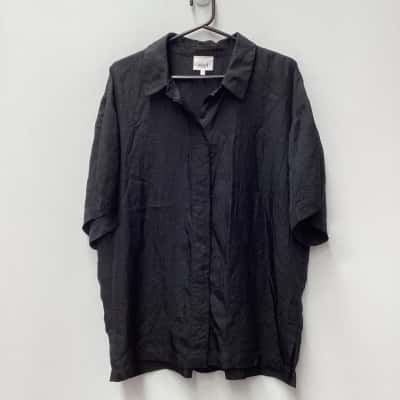 Seed Womens Black  Blouse size 16