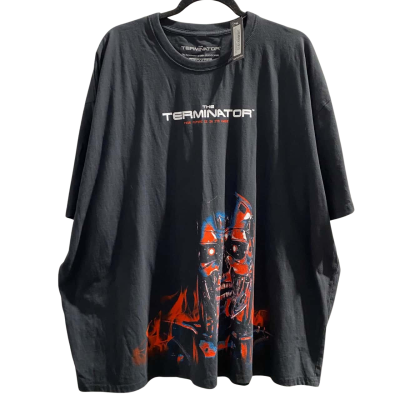  Mens Studiocanal Terminator Size XXXXL Short Sleeve T-shirt Black  / Red 