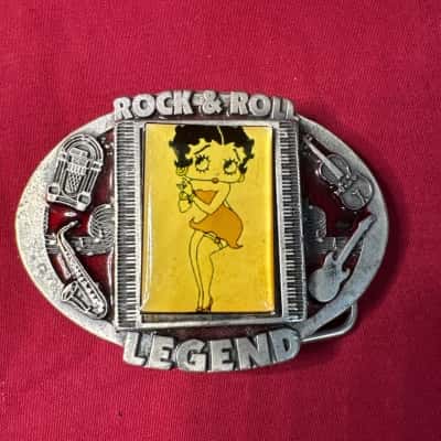  Women's Rock & Roll Legend Belt Buckle featuring Betty Boop