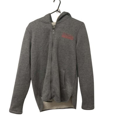 Kids Roxy Size 12 / L Grey Hooded Jacket With Sherpa Lining