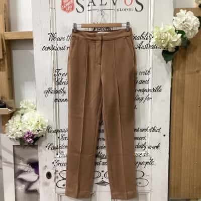 Witchery Brand! NWOT THE PERFECT OFFICE WEAR TAILORED PANT! Womens  Size 6 Straight Leg Pants Brown 